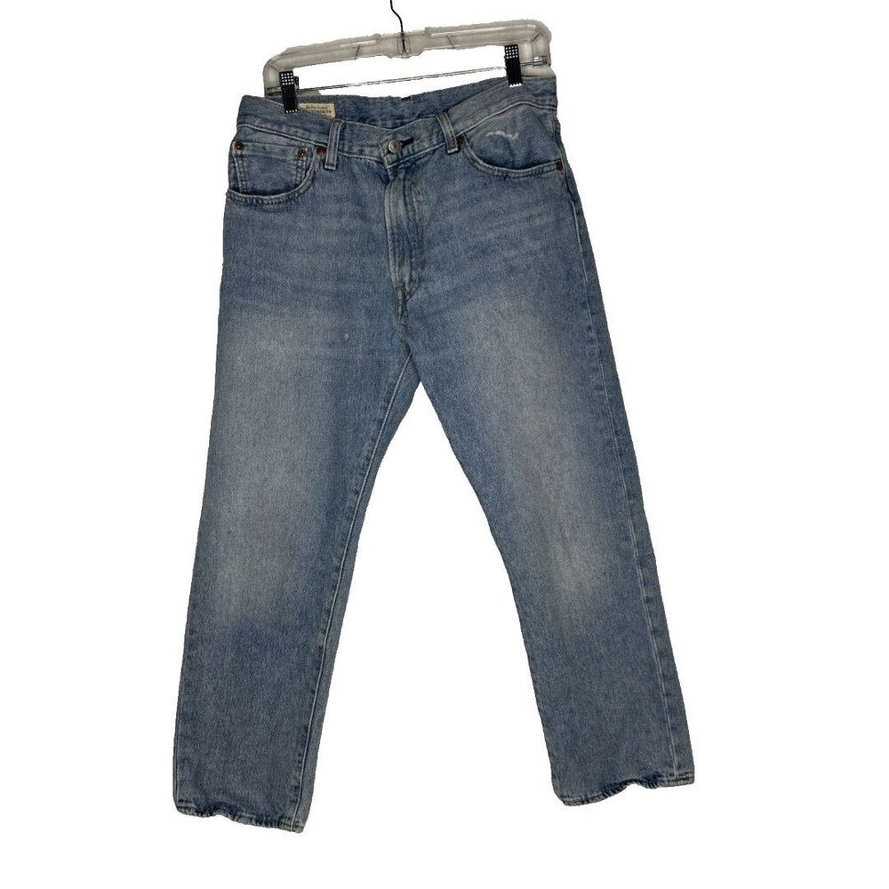 Levis 551 Z Jeans Men 32x25* hemmed Premium Big E Authentic Straight Hemp Blend